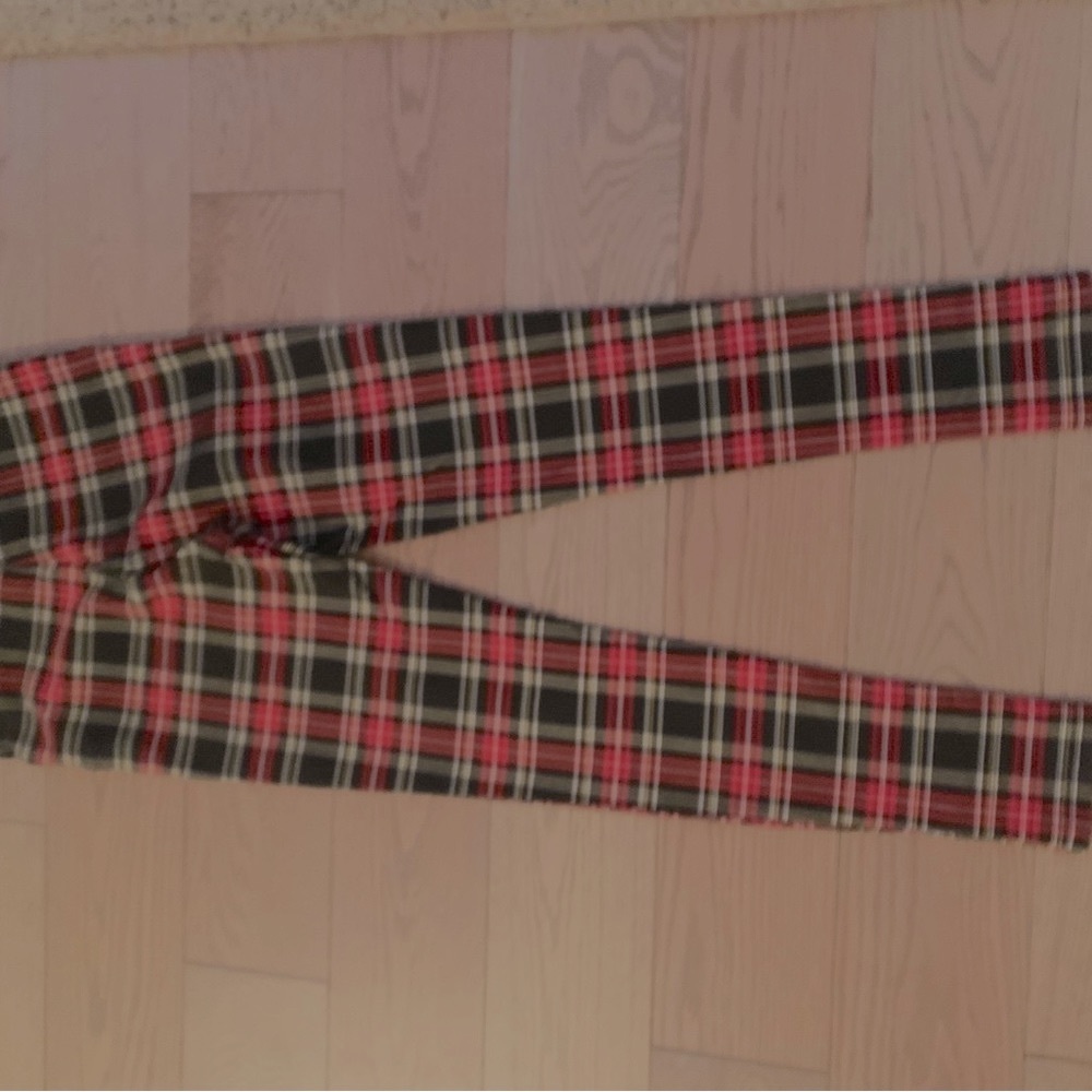 Zara tartan leggings size XS